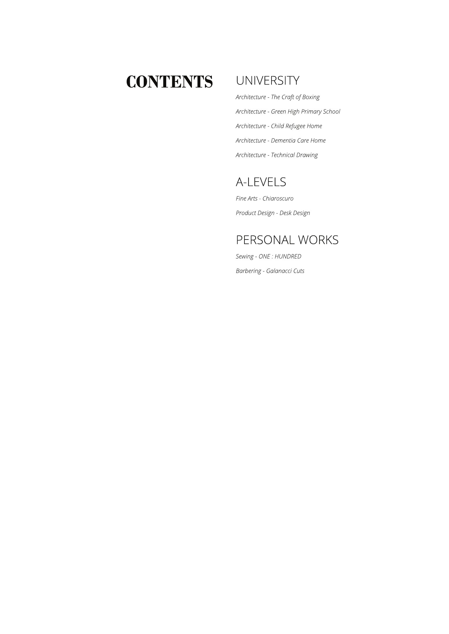 Architecture portfolio page 2 of 21