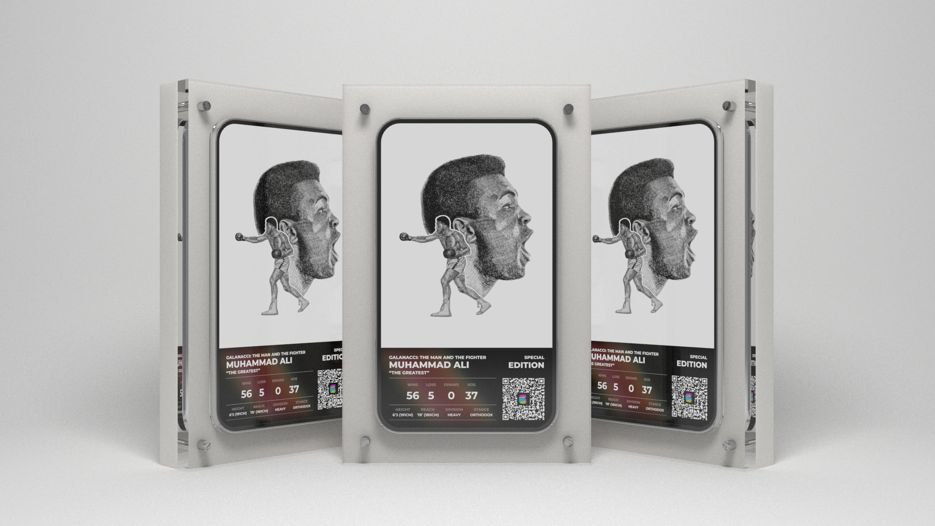 Rendered G THE FIGHTER digital frame